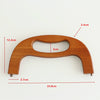 25cm ( 10") Retro Purse Frame / Large Wood Handle Purse Frame With Screws