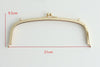 21cm (8") Purse Frame Handbag Wedding Bag Maker Light Gold