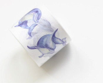 Dolphins Washi Tape/ Animals Japanese Masking Tape Deco Tape 30mm x 5M A10670
