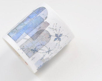 Blue Washi Tape 40mm Wide x 3M Roll A10677