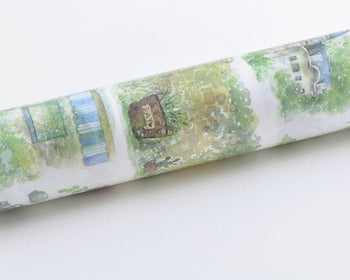 Retro Wide Washi Tape Garden Flower Masking Tape 160mm Wide x 3M Long A10682