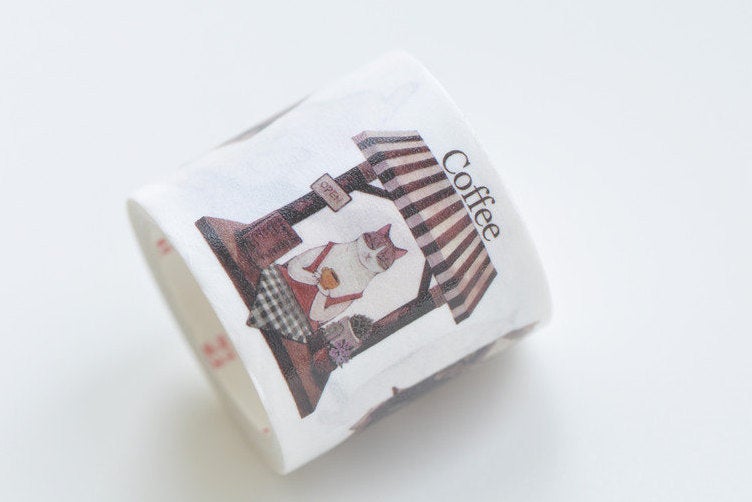 Lovely Cat Washi Tape Scrapbooking Paper Tape 35mm Wide x 3 Meters Long A12976