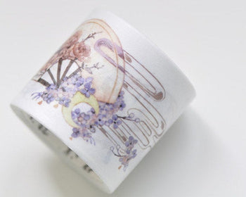 Asian Culture Vintage Window Washi Tape/ Fan Japanese Masking Tape 35mm x 3M Roll A10559