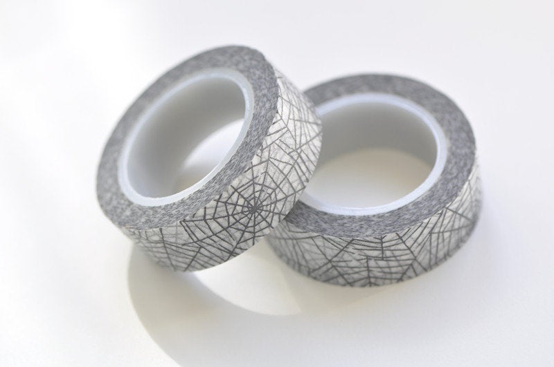 Spider Web Washi Tape/ Halloween Masking Tape 15mm Wide x 5M A13283