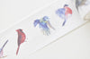 Retro Wide Washi Tape Bird Flower Masking Tape 30mm Wide x 5M Long A12255