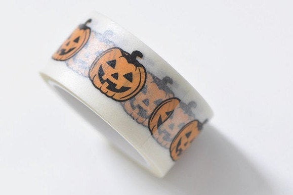 Halloween Washi Tape Pumpkin Masking Tape 20mm x 5M Long Decorative Tape A12409