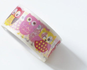 Lovely Owl Design Washi Tape 20mm x 5M Roll A12230