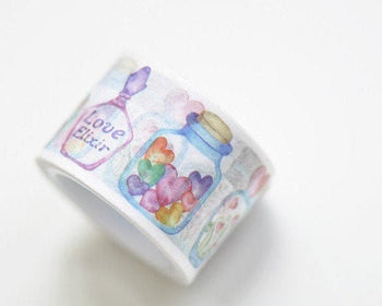 Wish Bottle Jar Container Love Washi Tape 25mm Wide x 5M Roll A12491