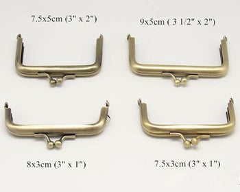 3" Bronze Handle Purse Frame Mini Bag Purse Frame