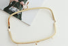 21cm (8") Purse Frame Handbag Wedding Bag Maker Light Gold