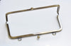 22cm Brushed Brass Purse Frame Clutch Bag Purse Frame Glue-In Style