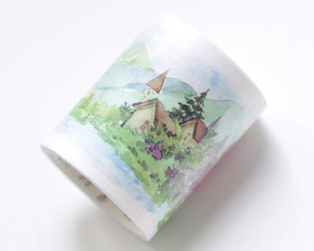 Retro Scenery Wide Washi Tape 45mm x 3 Meters Roll A10694