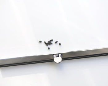 Wedding Purse Frame Bar Lock Wallet Purse Frame With Screws Gunmental Black 19cm ( 7") / 10cm(4")