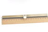 19cm ( 7") Brushed Brass Purse Frame Quality Bar Lock Wallet Purse Frame With Screws