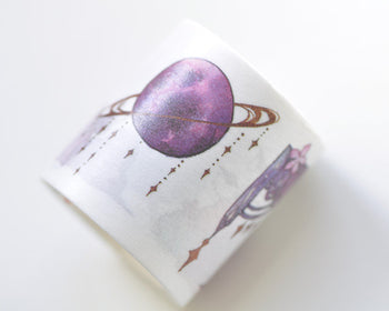 Purple Solar Washi Tape Wide Japanese Masking Tape Journals Tape 40mm x 3M A12367