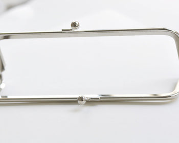 17cm x 6cm ( 7" x 2 1/3") Silver Purse Frame Clutch Bag Purse Frame