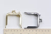 2" Mini Purse Frame Square Coin Purse Frame Glue-In Style 5cm x 5cm