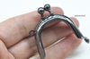 4.5cm (1 1/2") Mini Purse Frame U Shape Bag Hanger Glue-in Style With One Loop