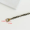 6mm Retro Purse Frame Bag Chain With Two Lobsters Four Colors 40cm/120cm