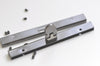 10cm(4") Gunmental Purse Frame Bar Lock Wallet Purse Frame With Screws