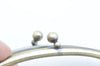 12.5cm (5") Brushed Brass Purse Frame Bag Hanger Wedding Bag Glue-In Style