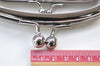 13cm (5") Silver Purse Frame Glue-in Style Bag Hanger Double Purse Frame