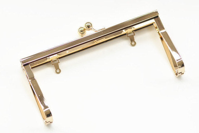 17.5cm x 8.5cm ( 7" x 3") Gold Purse Frame Clutch Purse Frame Bag Hanger