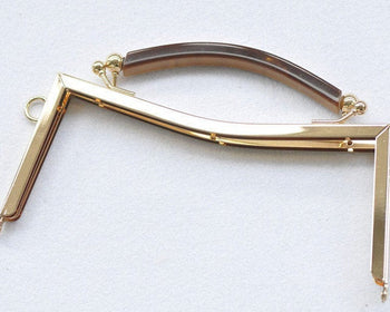 Retro Gold Handle Purse Frame Screws Style Bag Hanger With Handle 20cm( 8" )