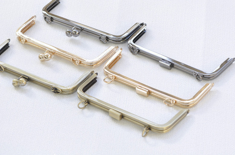 8" Metal Purse Frame Clutch Bag Purse Frame With Screws Gunmetal/ Gold/ Bronze