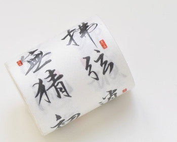 Retro Handwriting Chinese Washi Tape With Release Paper 45mm x 3M Roll A12162
