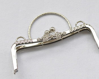 9" Metal Handle Purse Frame Vintage Clutch Bag Making Supplier 23cm x 9cm