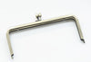 20cm Purse Frame Vintage Flower Kisslock Brushed Brass Bag Hanger With Screws 20cm x 8.5cm  ( 8" x 3 1/2") Bronze And Silver Color Available