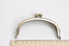 10cm (4") Brushed Brass Bag Purse Frame