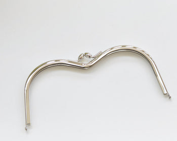 18cm (7") Silver Metal Purse Frame / Handle Purse Frame