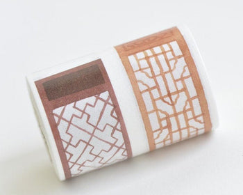Asian Culture Vintage Screen Washi Tape/  Wide Japanese Masking Tape 55mm x 3 Meters Roll A12242