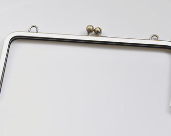 27cm (10 1/2") Brushed Brass Purse Frame Large Bag Hanger Glue-In Style 27 x 12cm A10955
