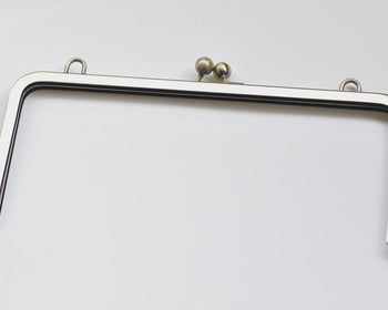 27cm (10 1/2") Bronze Purse Frame Large Bag Hanger Glue-In Style 27 x 12cm No.10955