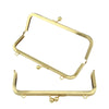 Light Gold Purse Frame Clutch Bag Purse Making Supplier With Screws 19cm x 6.5cm ( 7" x 2")