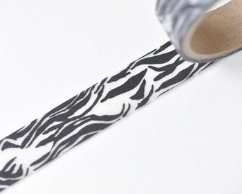 Retro Zebra Pattern Washi Tape 15mm x 2M A12809