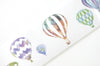 Hot Air Balloon Wide Washi Tape Bullet Journal Tape Lined  35mm x 3 Meters A13082