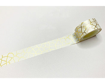 Retro Fissures Washi Tape/ Foil Metallic Washi Tape 20mm wide x 5 Meters A12784