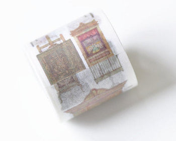 Vintage Furniture Washi Tape Wide Scrapbooking Tapes  35mm wide x 3 Meters A13210