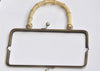 Antique Bronze Large Sewing Purse Frame With Natural Bamboo Handle 20cm/25cm ( 8"/10")