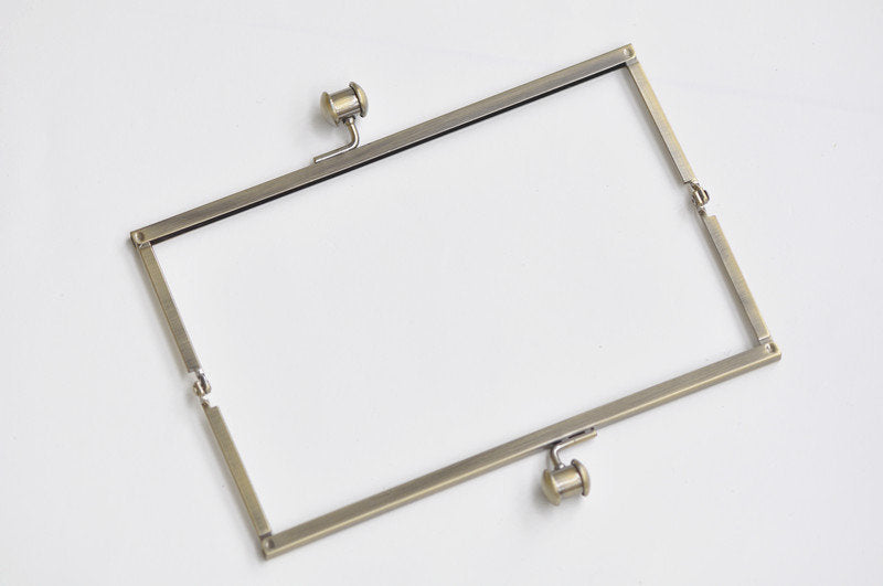 7" Purse Frame Clutch Bag Glue-In Style Bag Purse Frame 18cm x 6.5cm ( 7"x 2 1/2" )