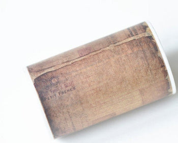 Vintage Burned Book Washi Tape Wide Masking Tape 60mm wide x 5 Meters A10696