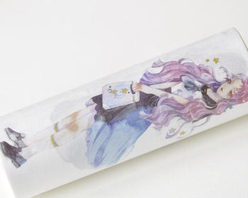 Lovely Girls Washi Tape Lined Masking Tape Wide Scrapbooking Tape 110mm x 3 Meters Roll A13130