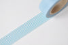 Light Blue Stripes Deco Washi Tape 15mm Wide x 10M Roll A12681
