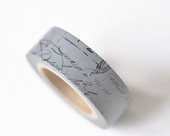 Dark Gray Deco Washi Tape 15mm Wide x 5 Meters Roll A12680