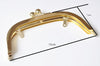 16.5cm x 7cm Light Gold Metal Purse Frame With Inside Hoops