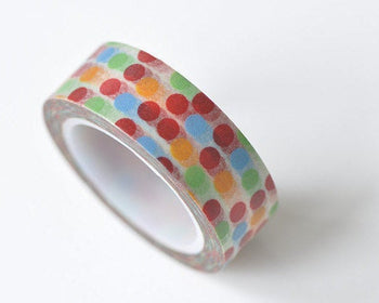 Lovely Dots Washi Tape 15mm Wide x 5M Roll A12228